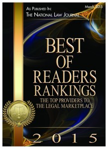 Best of Readers Rankings for the National Law Journal