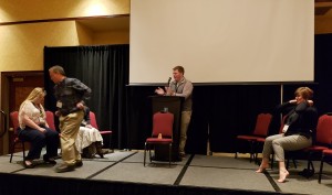 Bob McNeill at game show - smaller