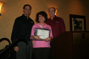 Judy Lassek is honored for being Single Site Reseller of the Year.  Congrats Judy!